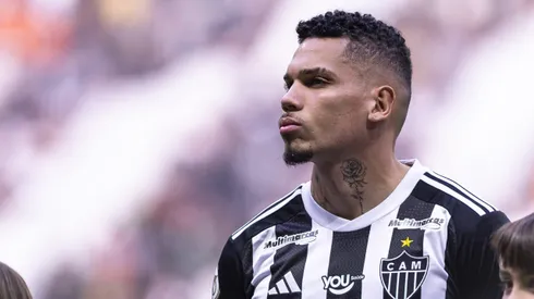 Paulinho jogador do Atletico-MG durante partida contra o Bahia no estadio Arena MRV pelo campeonato Brasileiro A 2024.