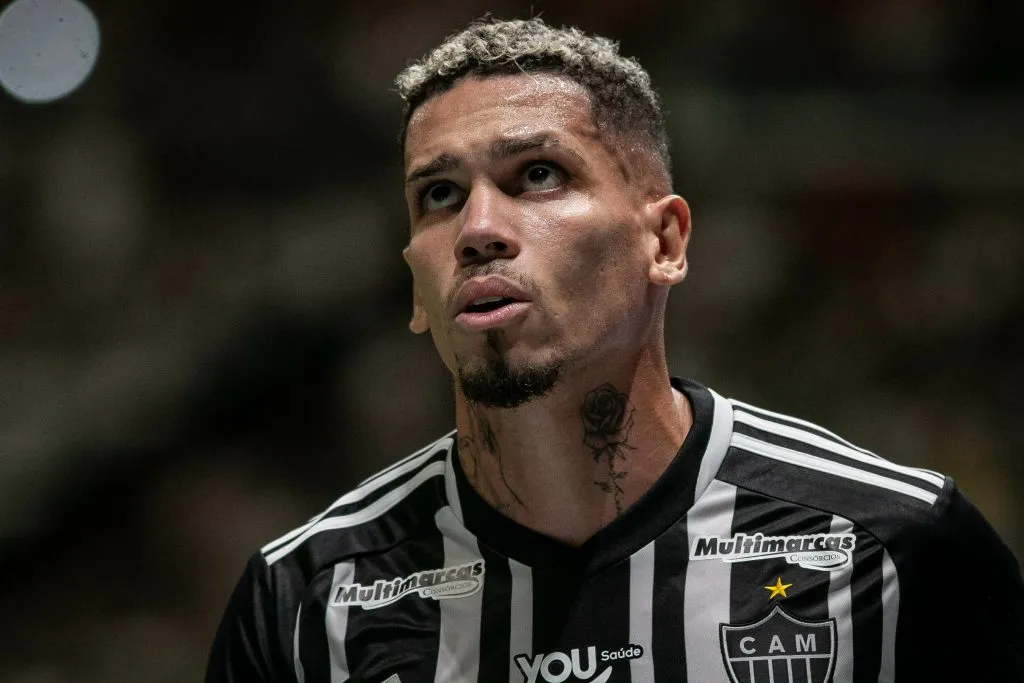 MG – BELO HORIZONTE – 14/02/2024 – MINEIRO 2024, ATLETICO X TOMBENSE – Paulinho jogador do Atletico durante partida contra o Tombense no estadio Arena MRV pelo campeonato Mineiro 2024. Foto: Fernando Moreno/AGIF
