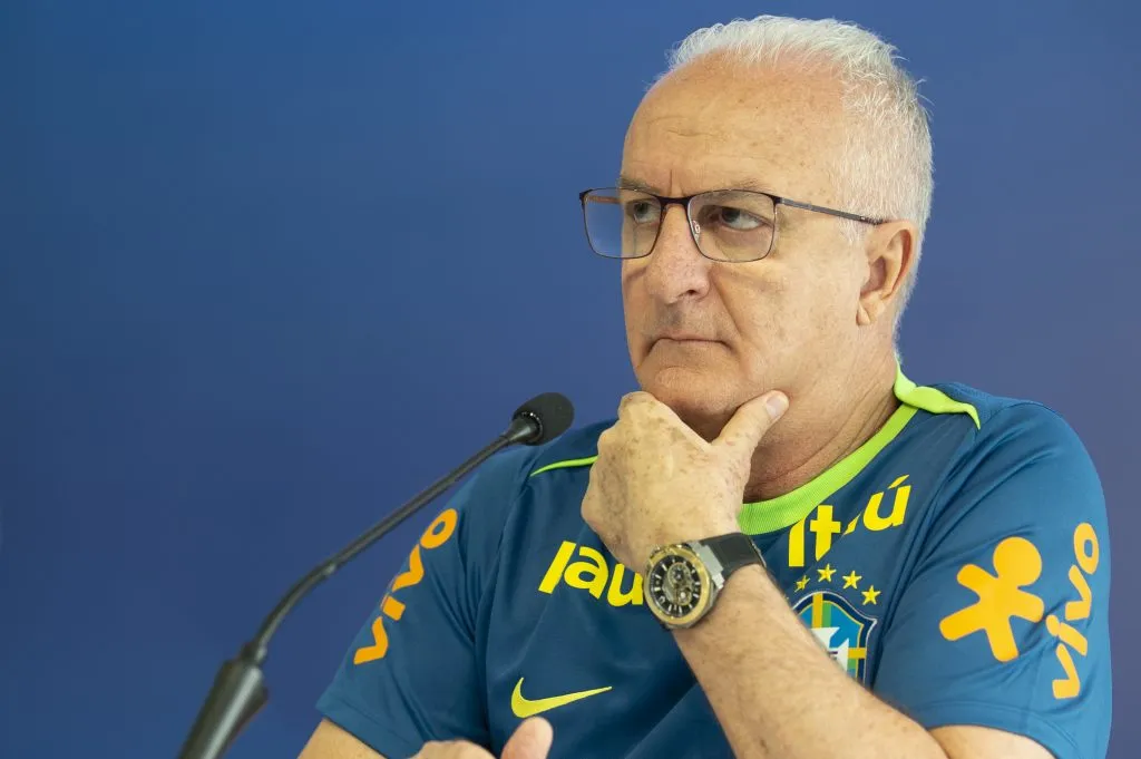 SP – SAO PAULO – 09/10/2024 – BRASIL, COLETIVA – Dorival Junior tecnico da Selecao Brasileira de Futebol durante em coletiva de imprensa antes do treino da equipe realizado no CT Academia de Futebol. Foto: Anderson Romao/AGIF