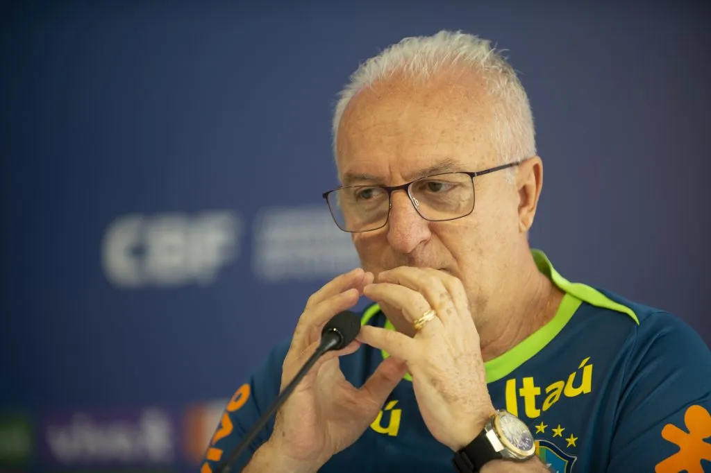 P – SAO PAULO – 09/10/2024 – BRASIL, COLETIVA – Dorival Junior tecnico da Selecao Brasileira de Futebol durante em coletiva de imprensa antes do treino da equipe realizado no CT Academia de Futebol. Foto: Anderson Romao/AGIF