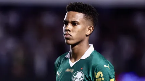 Estêvão em partida pelo Palmeiras. Foto: Marcello Zambrana/AGIF