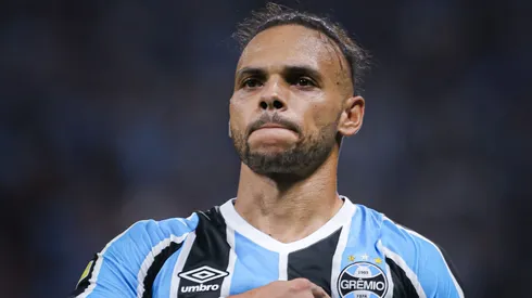 Braithwaite em partida pelo Grêmio. Foto: Maxi Franzoi/AGIF