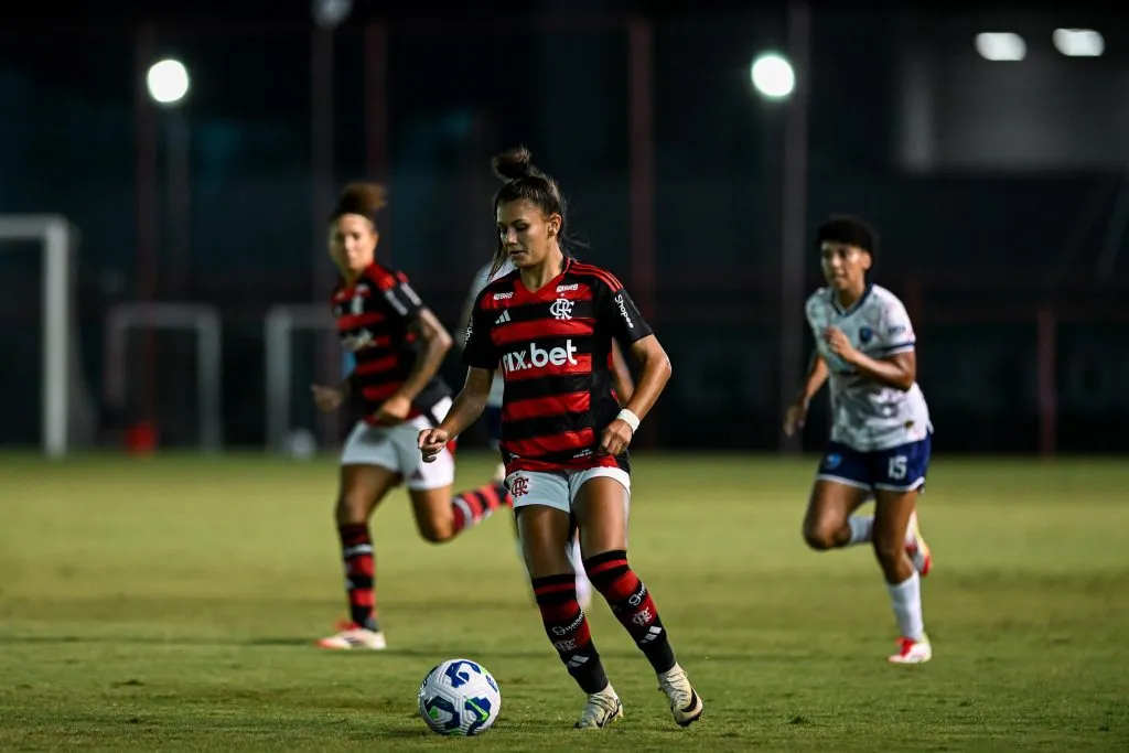 Flamengo em partida no Brasileirão Feminino 