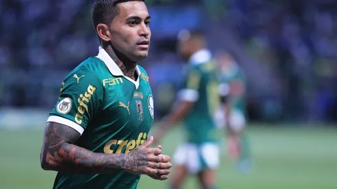 Dudu jogador do Palmeiras durante partida contra o Fortaleza no estadio Arena Allianz Parque pelo campeonato Brasileiro A 2024.