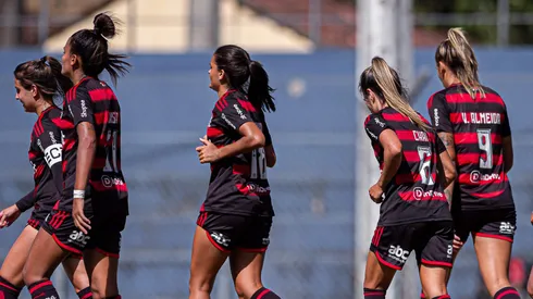 Jogadoras do Flamengo Foto:PaulaReis/Flamengo