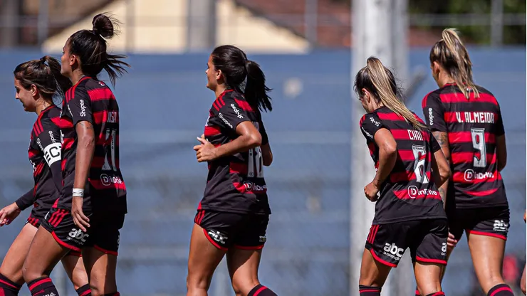 Jogadoras do Flamengo Foto:PaulaReis/Flamengo