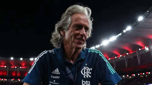 Jorge Jesus em partida pelo Flamengo. (Photo by Buda Mendes/Getty Images)
