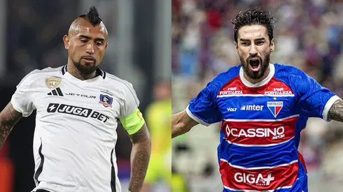 Vidal e Lucero se enfrentaram em Colo-Colo x Fortaleza. Reprodução Instagram
