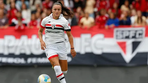 Jogadora do São Paulo time principal. Créditos: Miguel Schincariol/Saopaulofc.net