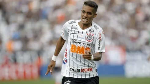Pedrinho do Corinthians durante partida contra o Chapecoense no estadio Arena Corinthians pelo campeonato Brasileiro A 2019.