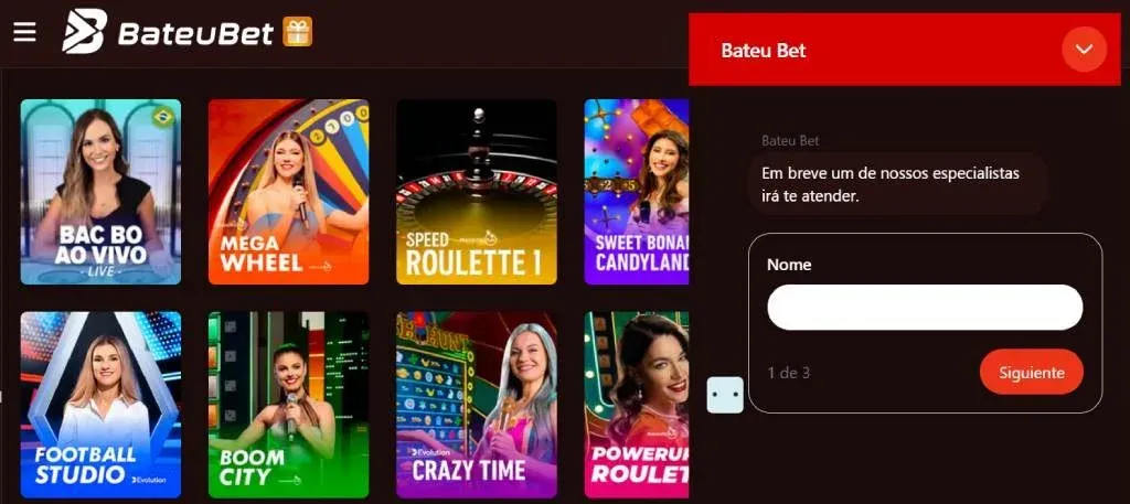Suporte Cliente BateuBet