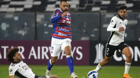 Lance da partida entre Colo-Colo e Fortaleza no estadio Monumental pelo campeonato Copa Libertadores 2022.