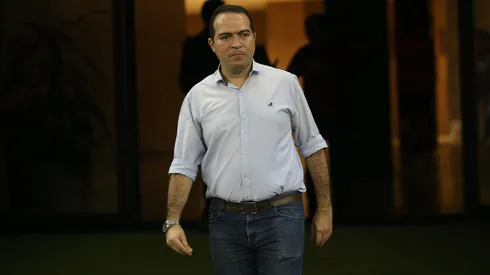 Marcelo Paz Presidente do Fortaleza antes da partida contra Sport na Arena de Pernambuco, pela copa do nordeste 2024, nesta quarta-feira (21). Foto: Marlon Costa/AGIF