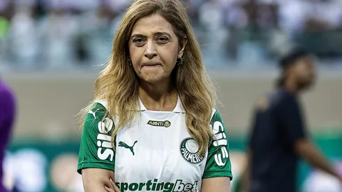 – Leila Pereira presidente do Palmeiras antes da partida contra o Corinthians