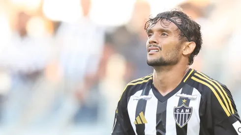 Gustavo Escarpa jogador do Atletico-MG lamenta durante partida contra o Tombense no estadio Mineirao pelo campeonato Mineiro 2025.
