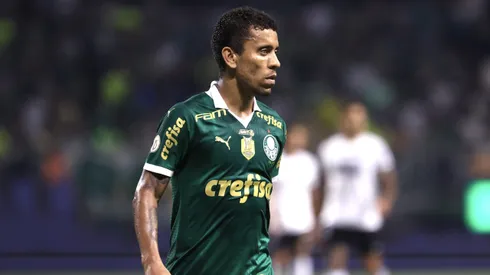 Marcos Rocha jogador do Palmeiras durante partida contra o Botafogo no estadio Arena Allianz Parque pelo campeonato Brasileiro A 2024.