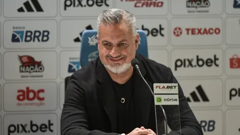 Jose Boto dirigente durante sua apresentação oficial do jogador Danilo do Flamengo em coletiva de imprensa realizada no Maracanã. Foto: Thiago Ribeiro/AGIF
