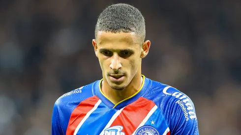 Luciano Juba jogador do Bahia lamenta durante partida contra o Corinthians no estádio Arena Corinthians pelo campeonato Brasileiro A 2024. Foto: Joisel Amaral/AGIF
