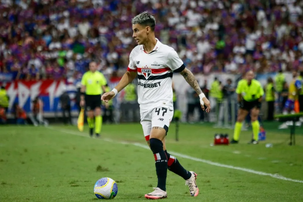 Ferreirinha durante partida contra o Fortaleza no Campeonato Brasileiro de 2024. Foto: Baggio Rodrigues/AGIF
