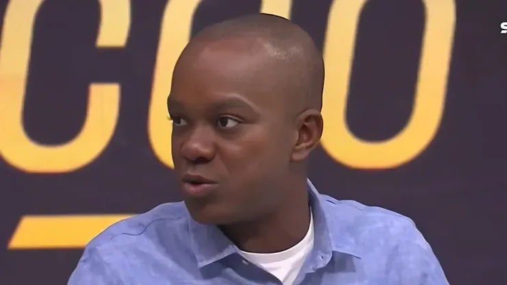 PC Oliveira falou sobre o pênalti anulado do Botafogo - Foto: Reprodução/SporTV.