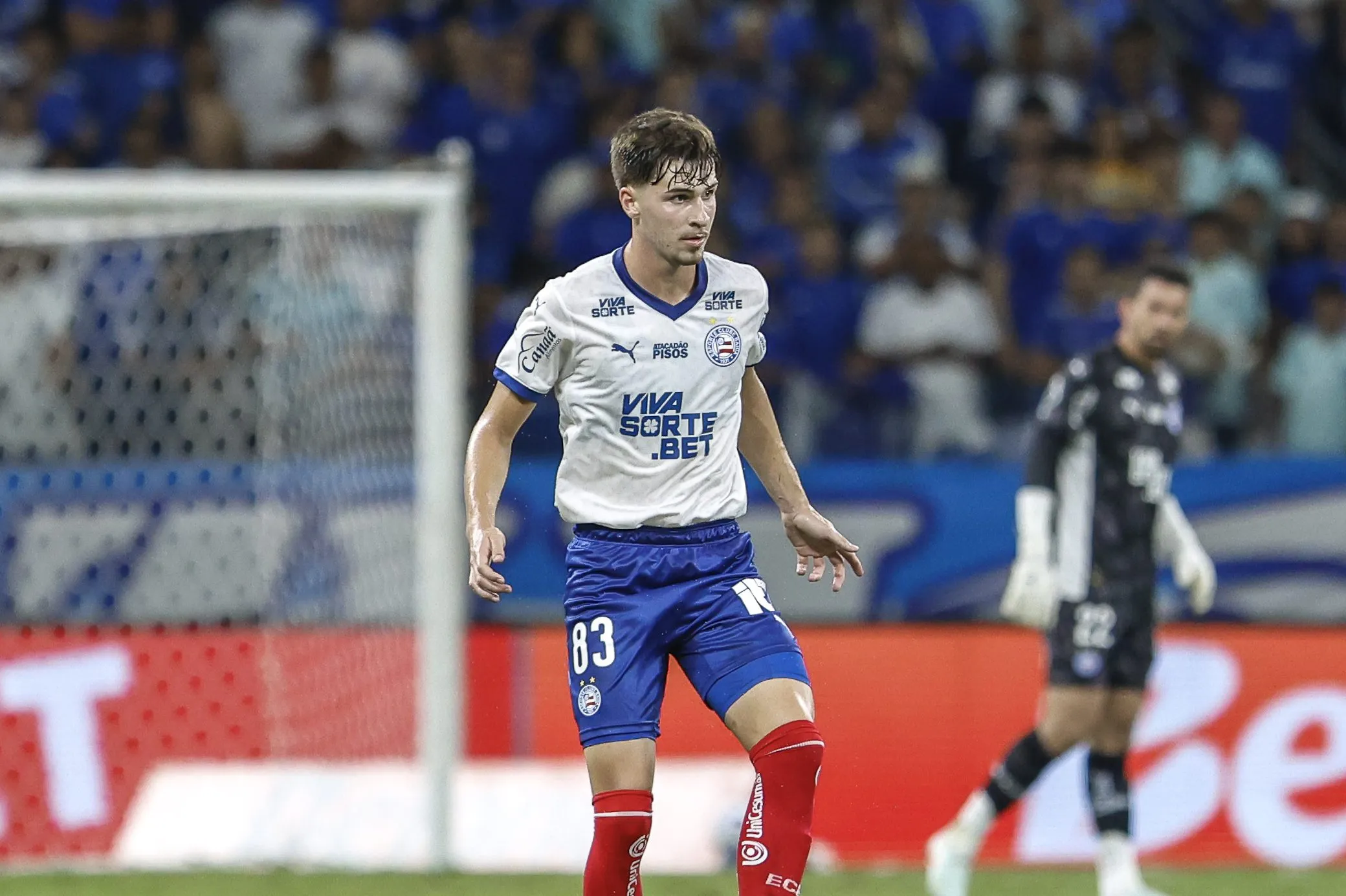 Fred Lippert, zagueiro do Bahia, em partida contra o Cruzeiro (Imagem: Rafael Rodrigues / EC Bahia)