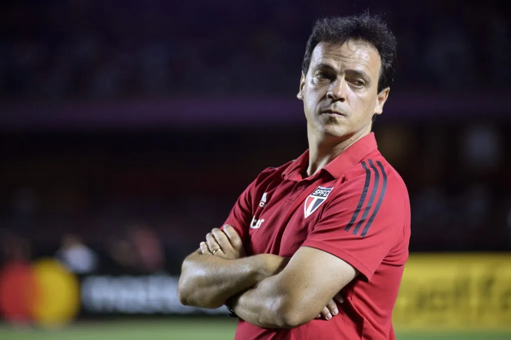 SP – Sao Paulo – 11/03/2020 – LIBERTADORES 2020, SAO PAULO X LDU – Fernando Diniz tecnico do Sao Paulo durante partida contra o LDU no estadio Morumbi pelo campeonato Libertadores 2020. Foto: Bruno Ulivieri/AGIF
