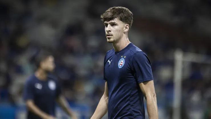 Fredi Lippert, jovem zagueiro do Bahia, em partida contra o Cruzeiro (Imagem: Rafael Rodrigues / EC Bahia)