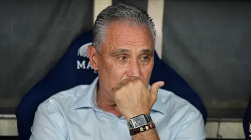 Tite durante confronto entre Flamengo x Athletico-PR no Brasileirão 2024.