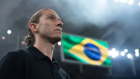 Filipe Luís, técnico do Flamengo. Foto: Thiago Ribeiro/AGIF
