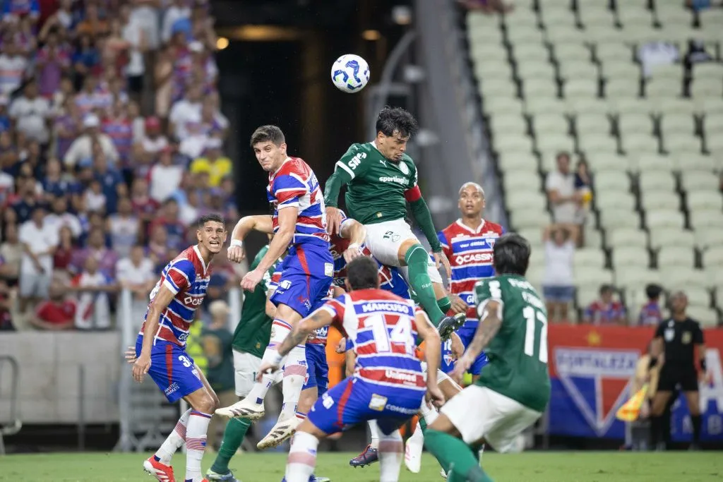 Fortaleza x Palmeiras pelo Brasileirão 2025. Foto: Baggio Rodrigues/AGIF