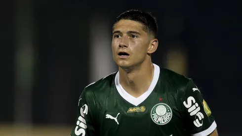 Emiliano Martinez jogador do Palmeiras durante partida contra o Sao Bernardo no estadio Primeiro de Maio pelo campeonato Paulista 2025.