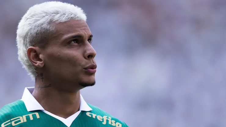 Richard Rios jogador do Palmeiras durante partida contra o Sao Paulo no estadio Arena Allianz Parque pelo campeonato Brasileiro A 2024.