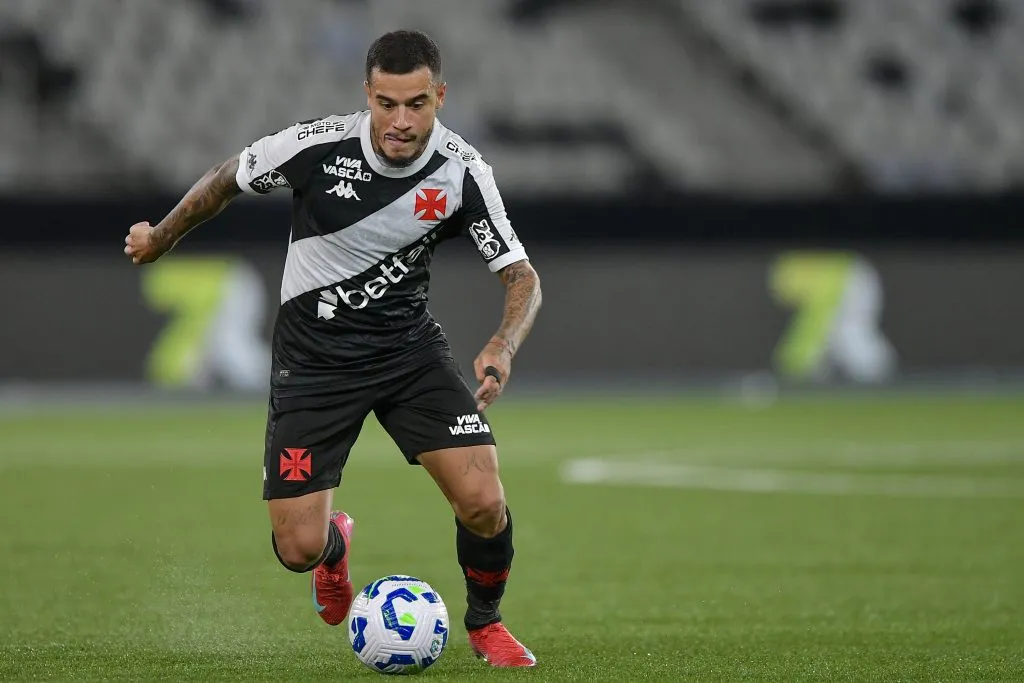 Coutinho jogador do Vasco durante partida contra o Nova Iguacu pelo campeonato Copa Do Brasil 2025. Foto: Thiago Ribeiro/AGIF
