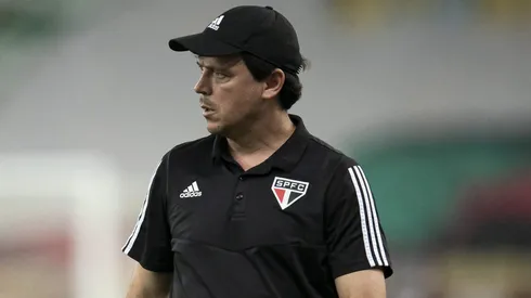 Fernando Diniz durante confronto entre Fluminense x São Paulo no Brasileirão de 2020.
