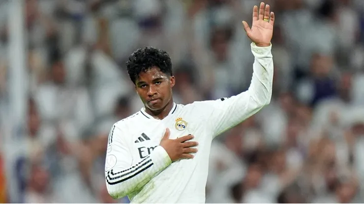 Endrick em campo pelo Real Madrid. (Photo by Angel Martinez/Getty Images)