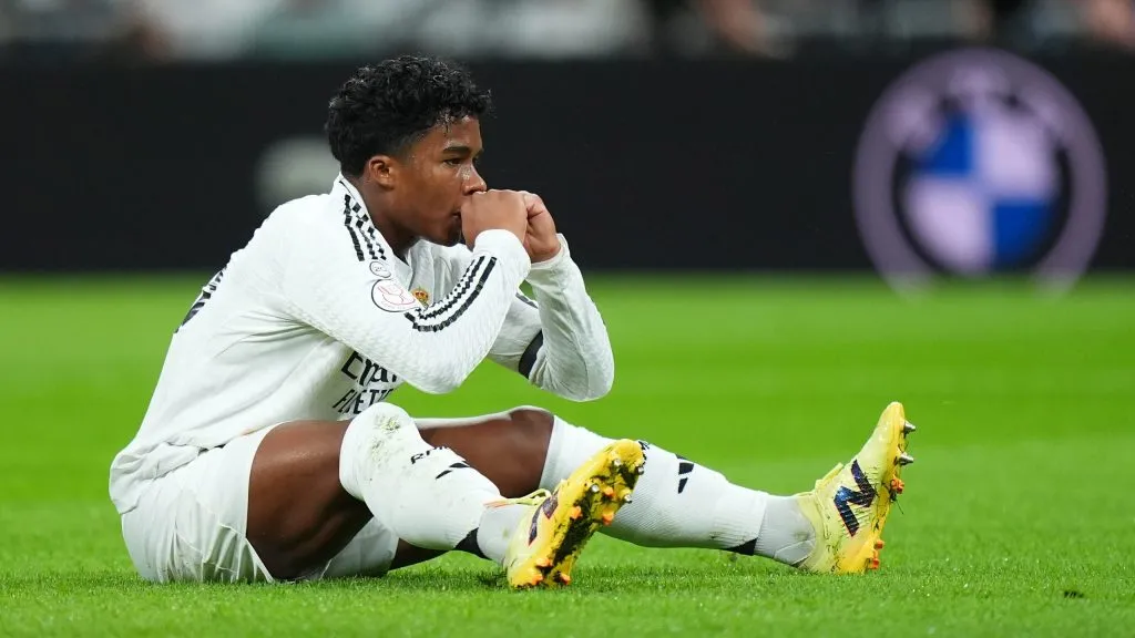 Endrick em partida pelo Real Madrid. (Photo by Angel Martinez/Getty Images)
