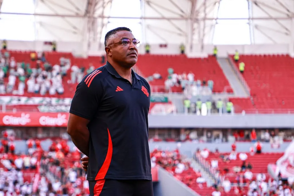 Roger Machado tecnico do Internacional durante partida contra o Juventude no estadio Beira-Rio pelo campeonato Brasileiro A 2025. Foto: Maxi Franzoi/AGIF