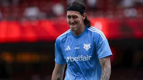 Cassio jogador do Cruzeiro durante aquecimento antes da partida contra o Sao Paulo no estadio Morumbi pelo campeonato Brasileiro A 2025. Foto: Marco Miatelo/AGIF