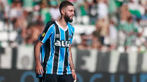 Wagner Leonardo jogador do Gremio durante partida contra o Juventude no estadio Alfredo Jaconi pelo campeonato Gaucho 2025. Foto: Luiz Erbes/AGIF