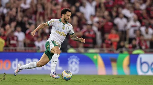 Felipe Anderson jogador do Palmeiras durante partida contra o Flamengo no estadio Maracana pelo campeonato Brasileiro A 2024.