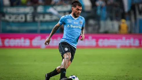 Nathan jogador do Gremio durante partida contra o ABC no estadio Arena do Gremio pelo campeonato Copa do Brasil 2023.