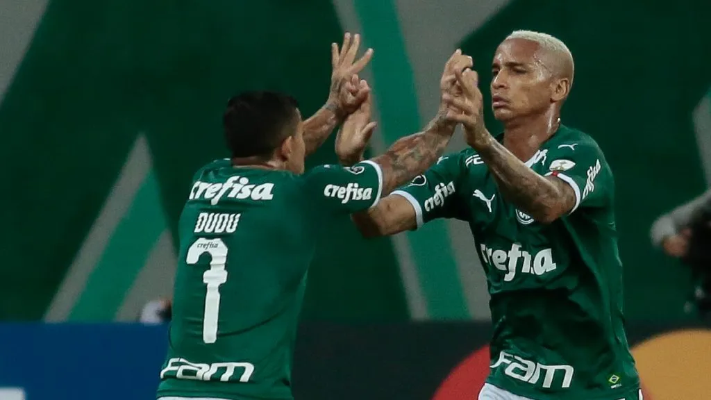 Deyverson e Dudu fizeram história juntos pelo Palmeiras. Foto: Marcello Zambrana/AGIF