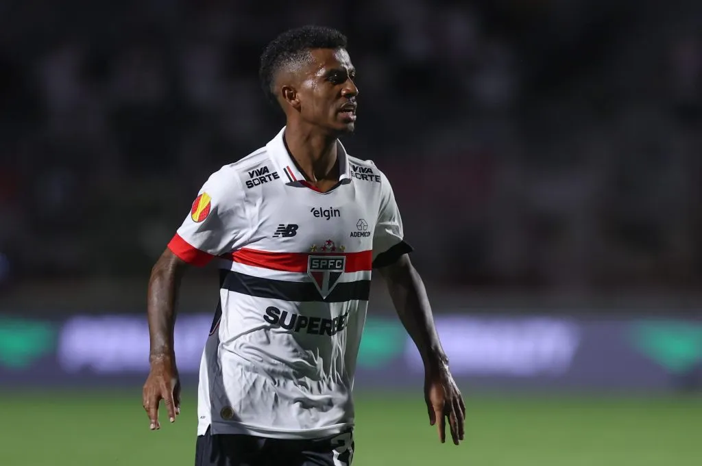 Marcos Antonio jogador do Sao Paulo durante partida contra o Portuguesa no estadio Pacaembu pelo campeonato Paulista 2025. Foto: Marcello Zambrana/AGIF