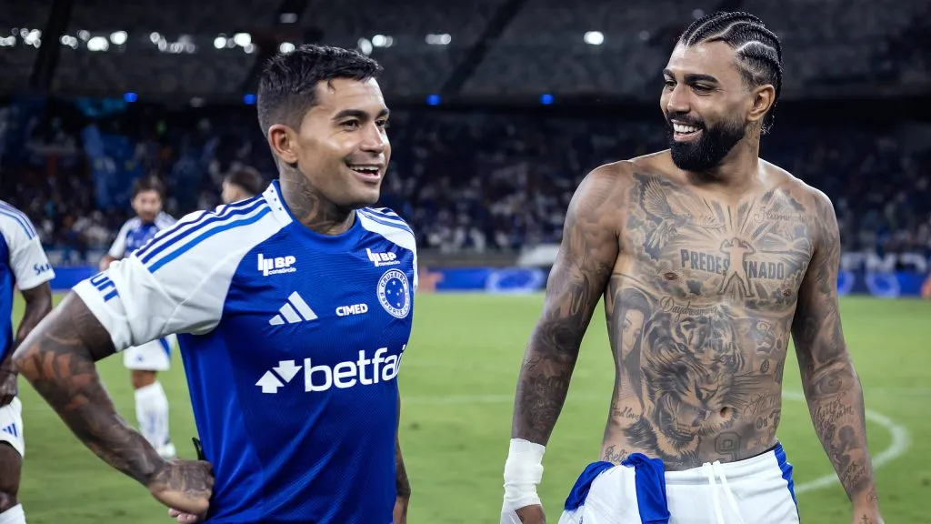 Dudu e Gabigol em Cruzeiro x Mirassol, no Mineirão.

Foto: Gustavo Aleixo/Cruzeiro