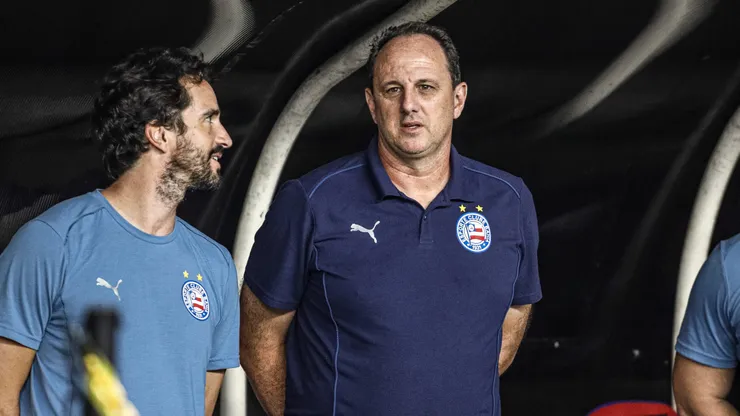 Rogerio Ceni tecnico do Bahia durante partida contra o Paysandu no estadio Mangueirao pelo campeonato Copa Do Brasil 2025. Foto: Marcos Junior/AGIF