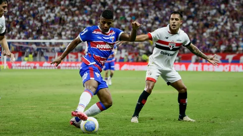 Hércules jogador do Fortaleza durante partida contra o São Paulo no estádio Arena Castelão pelo campeonato Brasileiro A 2024. Foto: Baggio Rodrigues/AGIF