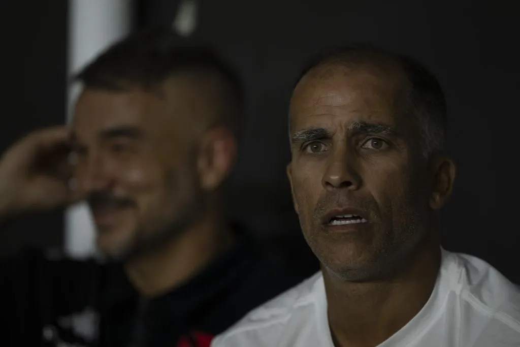 RJ – RIO DE JANEIRO – 30/11/2024 – BRASILEIRO A 2024, VASCO X ATLETICO-GO – Felipe Maestro tecnico do Vasco durante partida contra o Atletico-GO no estadio Sao Januario pelo campeonato Brasileiro A 2024. Foto: Jorge Rodrigues/AGIF
