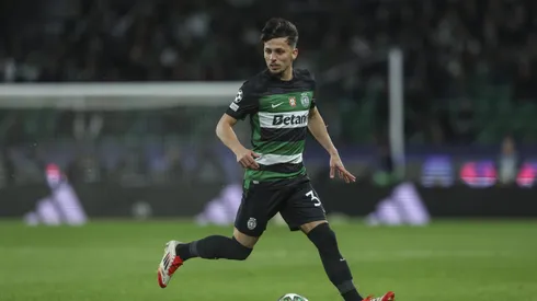 LISBON, PORTUGAL – FEBRUARY 12: Biel Teixeira of Sporting CP makes is debut in Sporting CP team during the UEFA Champions League 2024/25 League Knockout Play-off First Leg match between Sporting Clube de Portugal and Borussia Dortmund at on February 12, 2025 in Lisbon, Portugal. (Photo by Carlos Rodrigues/Getty Images)