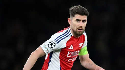 LONDON, ENGLAND – MARCH 12: Jorginho of Arsenal during the UEFA Champions League 2024/25 UEFA Champions League 2024/25 Round of 16 Second Leg match between Arsenal FC and PSV at Emirates Stadium on March 12, 2025 in London, England. (Photo by Justin Setterfield/Getty Images)