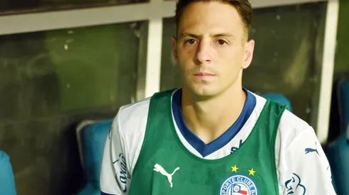 Arias durante confronto contra o Corinthians no Campeonato Brasileiro de 2025.